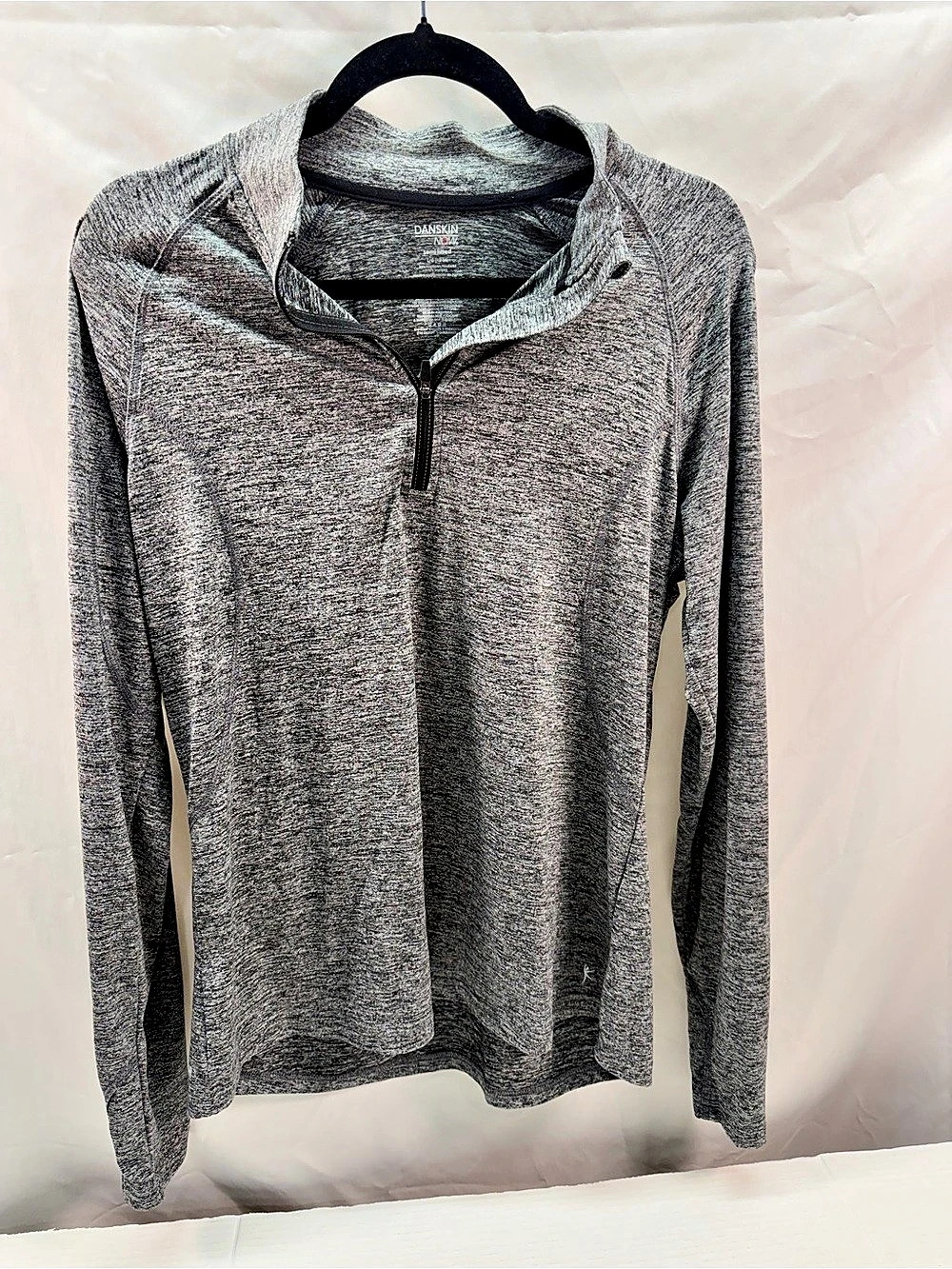 Danskin Women's Quarter Zip Pullover Gray Size Medium